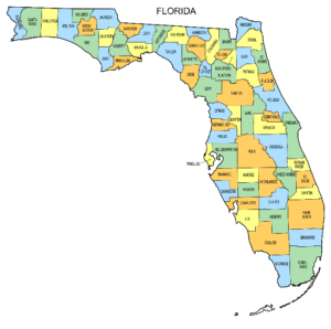 mapa de los condados de florida counties santana sales group