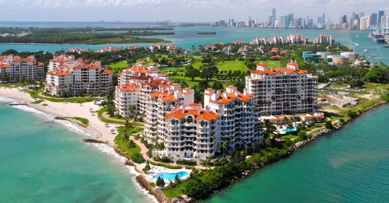 Vista de Fisher Island, Florida
